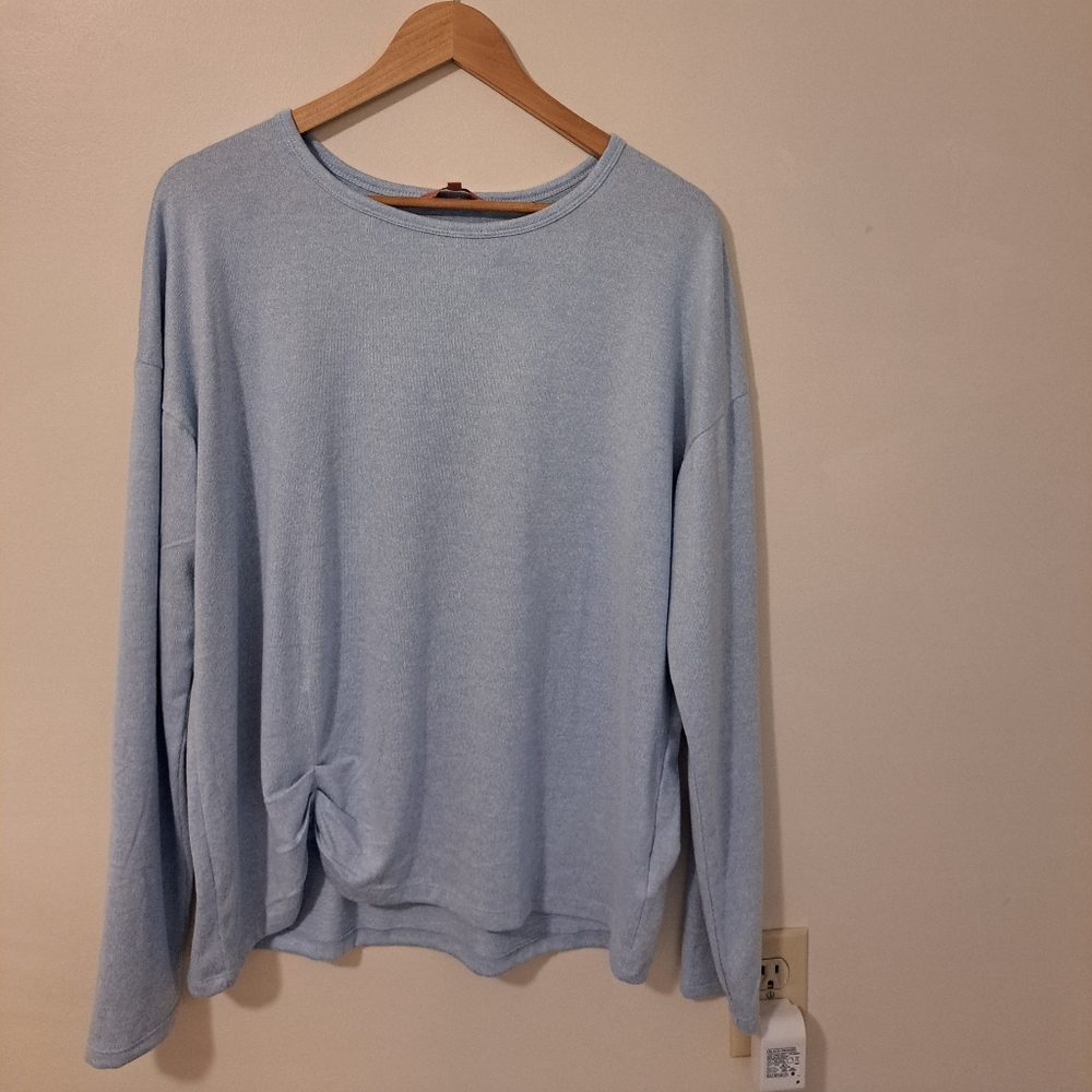Light Blue Long Sleeve Top